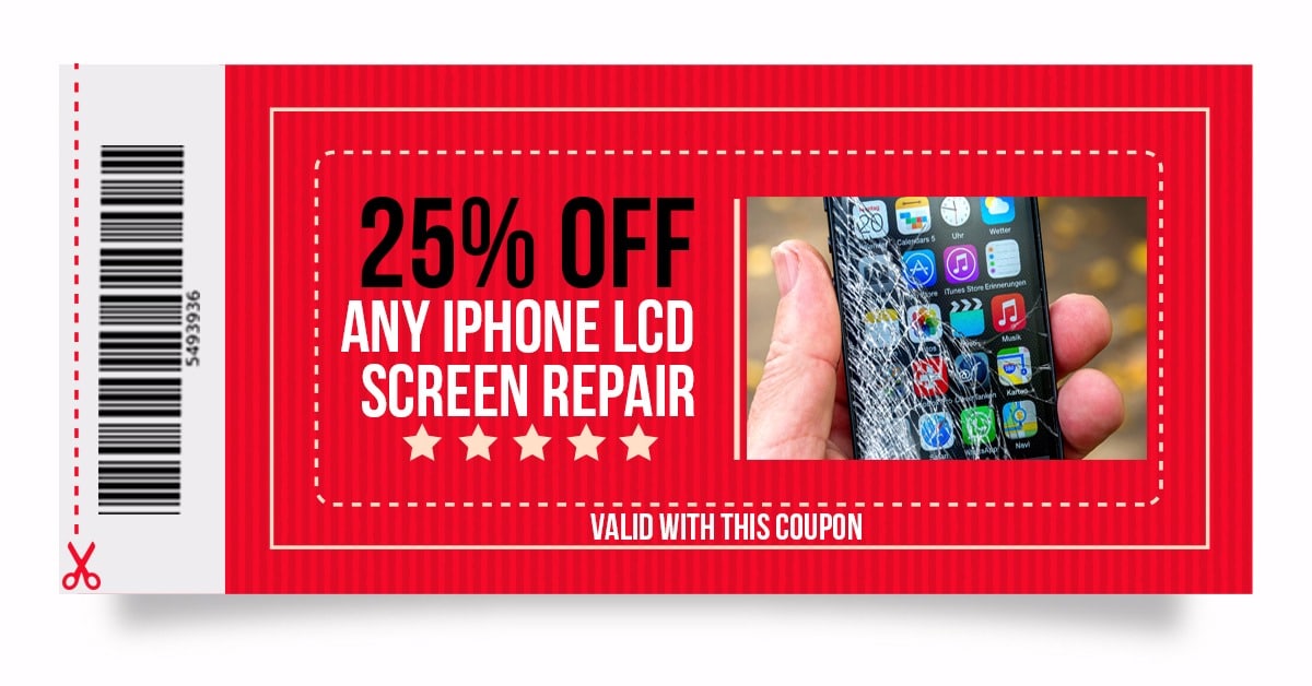 25 percent coupon itouch repair